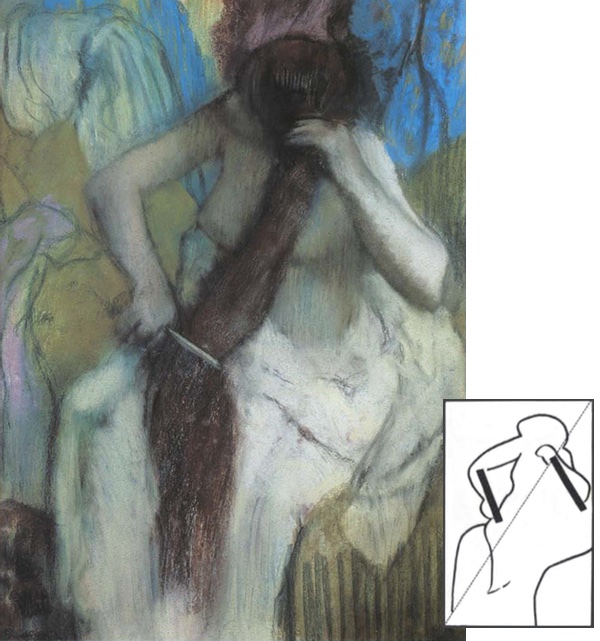 BCKH 04 Femme se coiffant dEdgar Degas 1